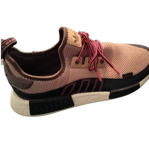 Adidas NMD R1 Adventure Men's Running Shoes Sneaker Tan Red Size 10 - Picture 3 of 12
